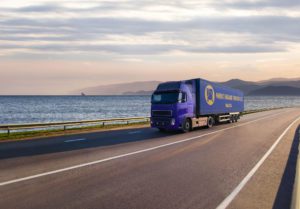 Parnis England Trucking truck on the highway.